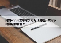 網站app開發(fā)哪家公司好（現(xiàn)在開發(fā)app的網站都有什么）