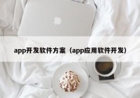 app開發(fā)軟件方案（app應用軟件開發(fā)）