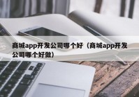 商城app開發(fā)公司哪個好（商城app開發(fā)公司哪個好做）