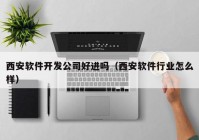 西安軟件開發(fā)公司好進嗎（西安軟件行業(yè)怎么樣）