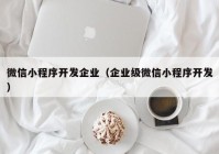 微信小程序開發(fā)企業(yè)（企業(yè)級微信小程序開發(fā)）