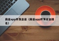 商業(yè)app開發(fā)企業(yè)（商業(yè)app開發(fā)企業(yè)排名）