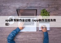 app開發(fā)制作全過程（app制作流程及教程）